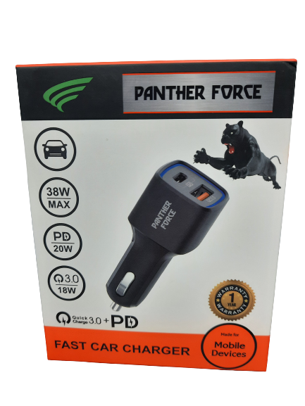 FAST CAR CHARGER-QUICK CHARGE 3.0+PD