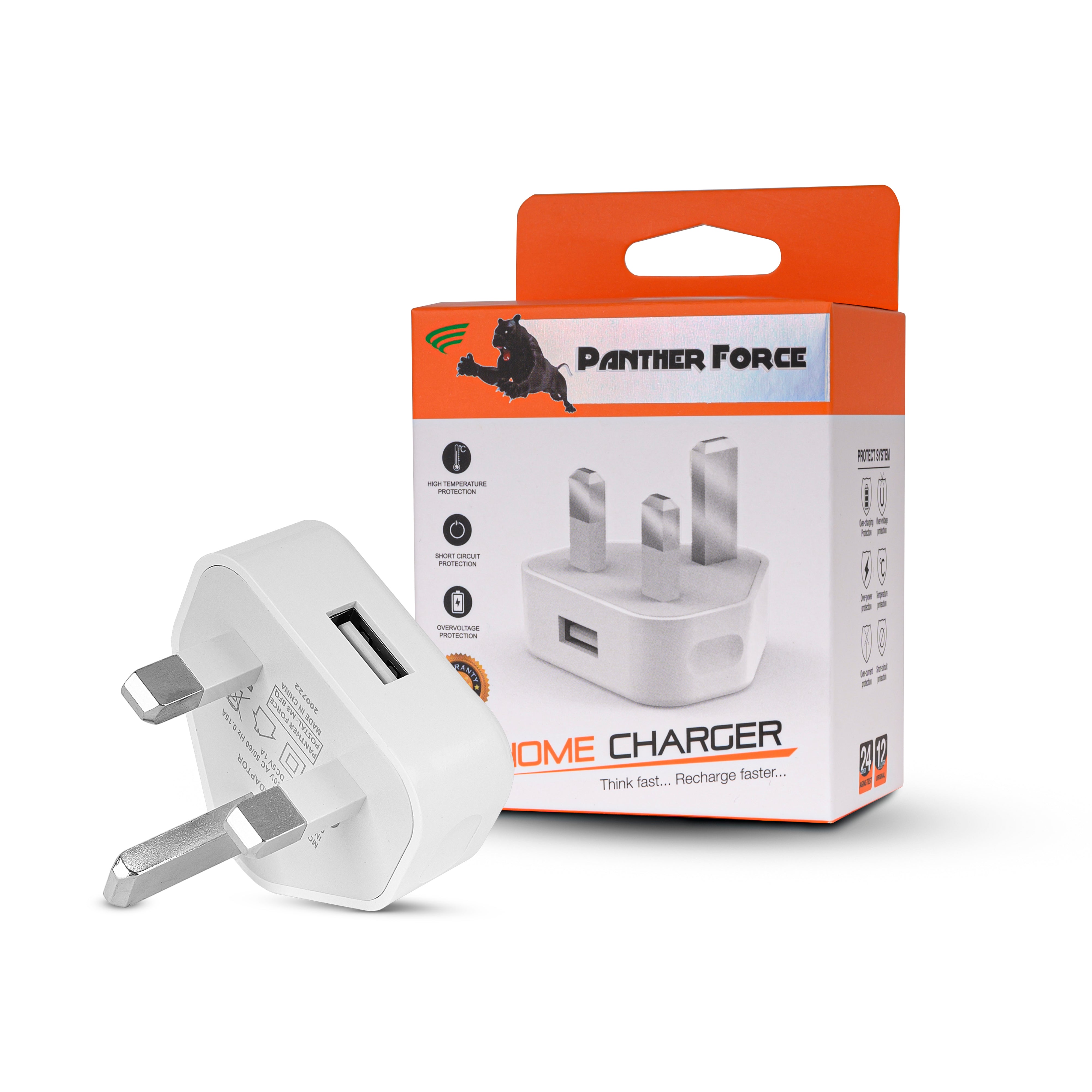 1AMP HOME CHARGER PLUG FOR ALL USB  PHONES